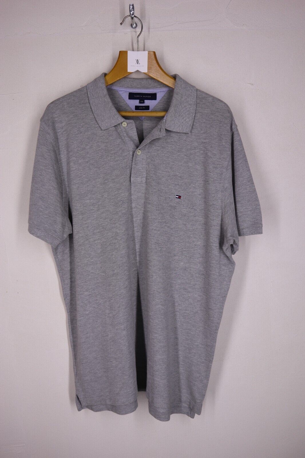 Tommy Hilfiger Polo TG XXL SLIM FIT COLORE GRIGIO