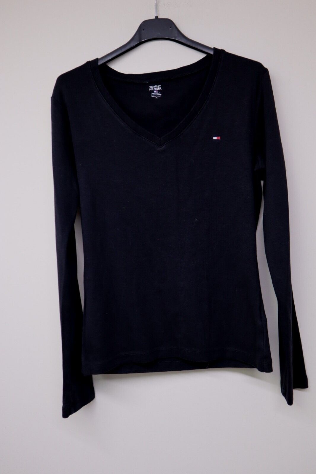 TOMMYHILFIGER - Donna Maglia a Maniche Lunghe Cotone Woman Logo TG. M