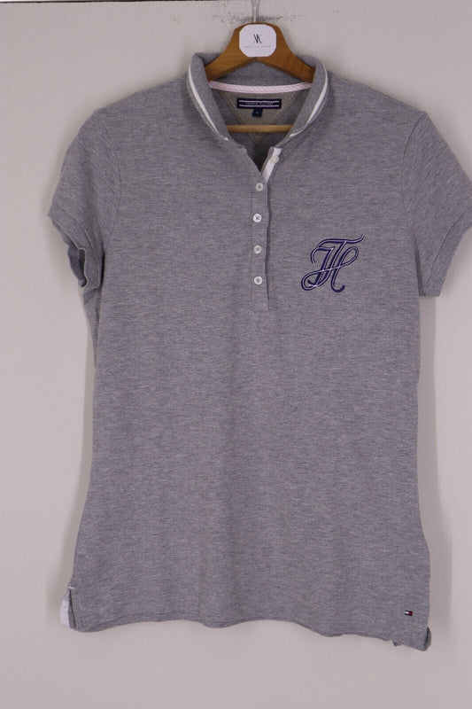 TOMMY HILFIGER POLO T-Shirt Logo maglietta donna WOMAN TG XL con manica corta