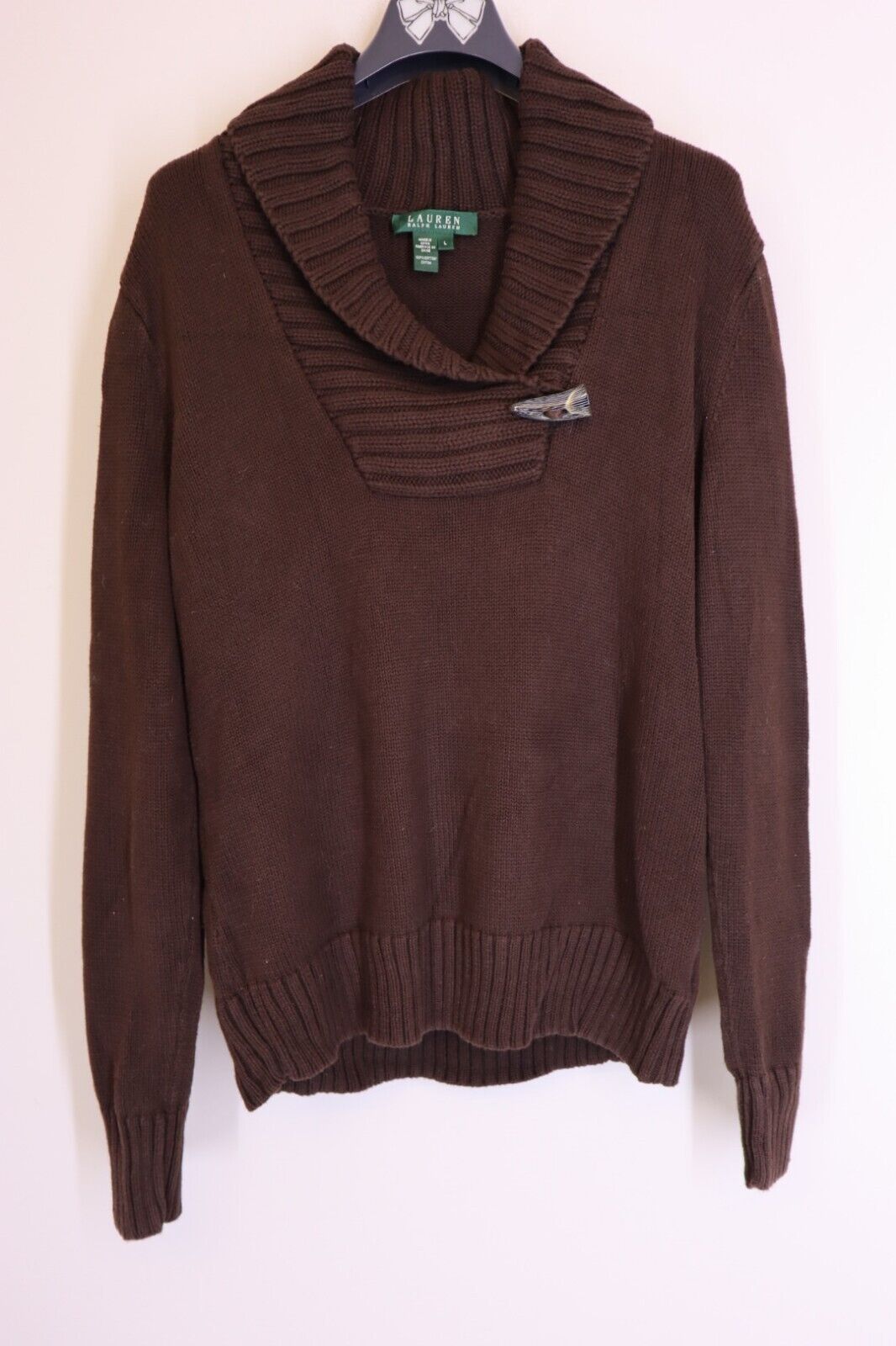 Ralph Lauren - Maglione Felpa Donna Maglioncino Intrecciato Sweater Woman TG L