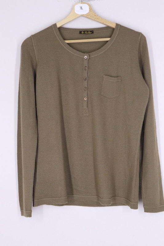 Maglione Loro Piana 100% Cashmere colore beige TG 46 IT da donna girocollo