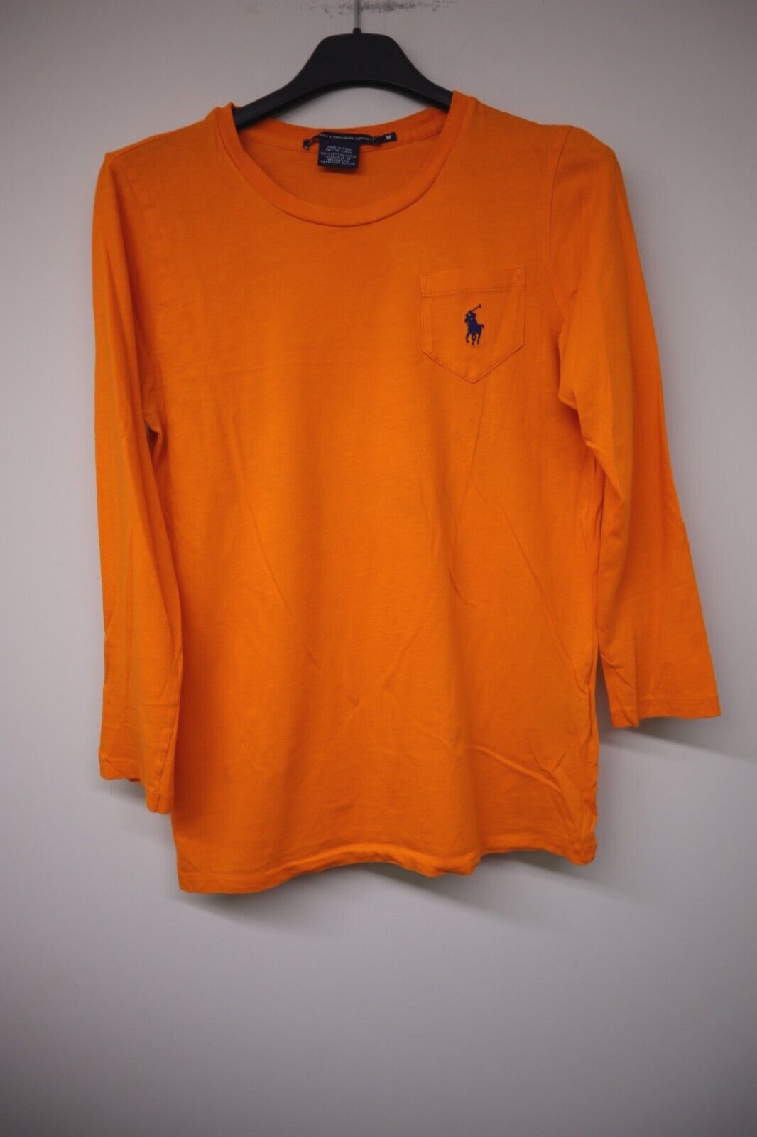 Ralph Lauren Donna - Maglia a Maniche Lunghe Cotone Woman Logo TG. M