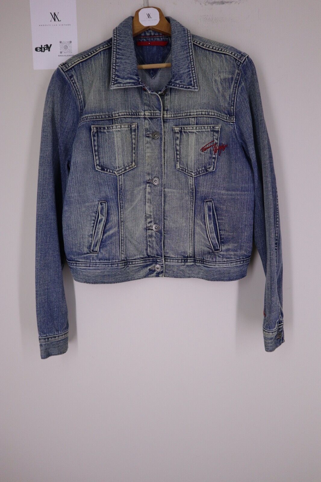 TOMMY HILFIGER DONNA - Giacca Jeans Denim TG L SIZE L