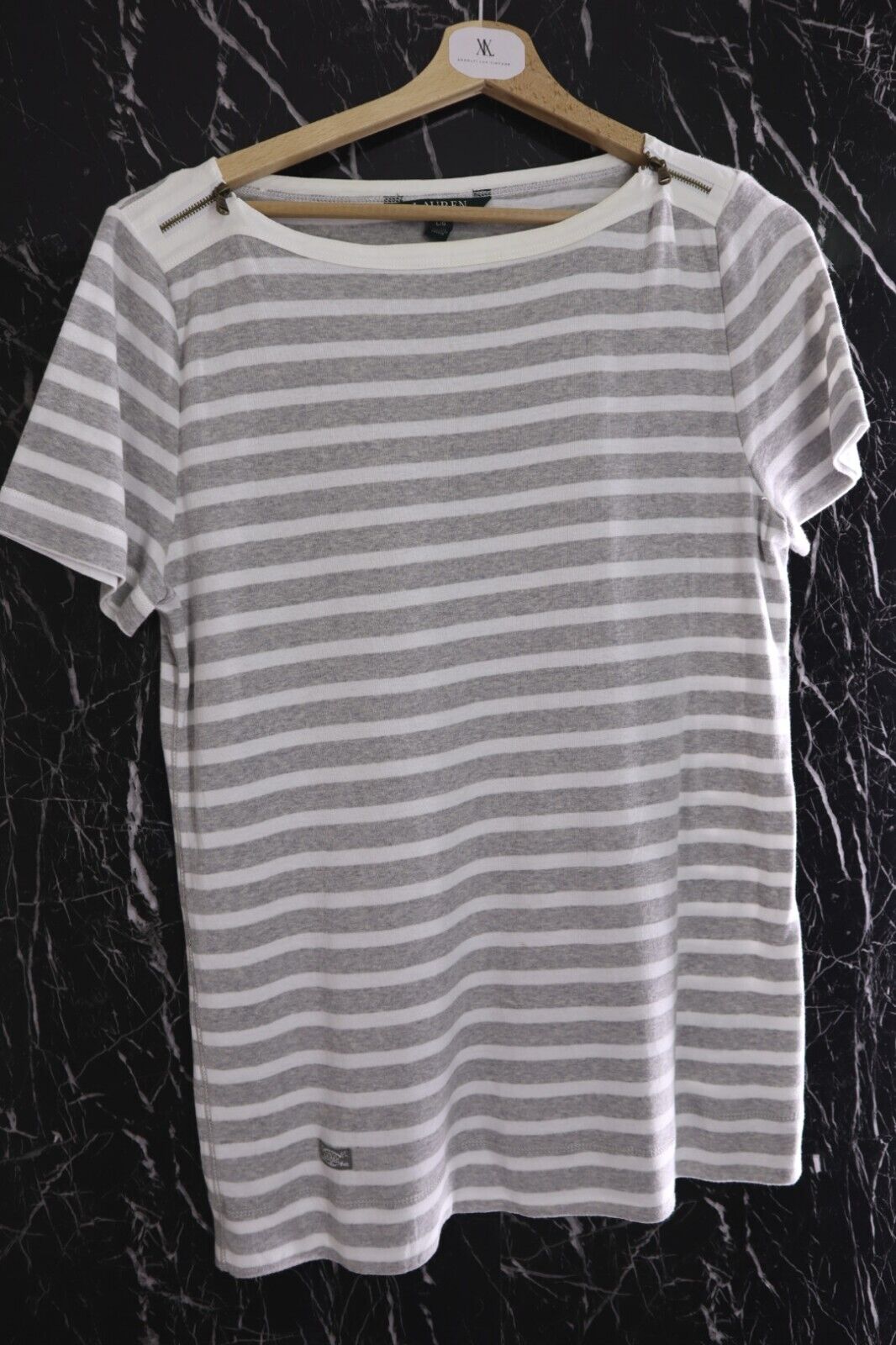 Ralph Lauren Donna - T-Shirt Donna Woman TG L SIZE L Manica Corta