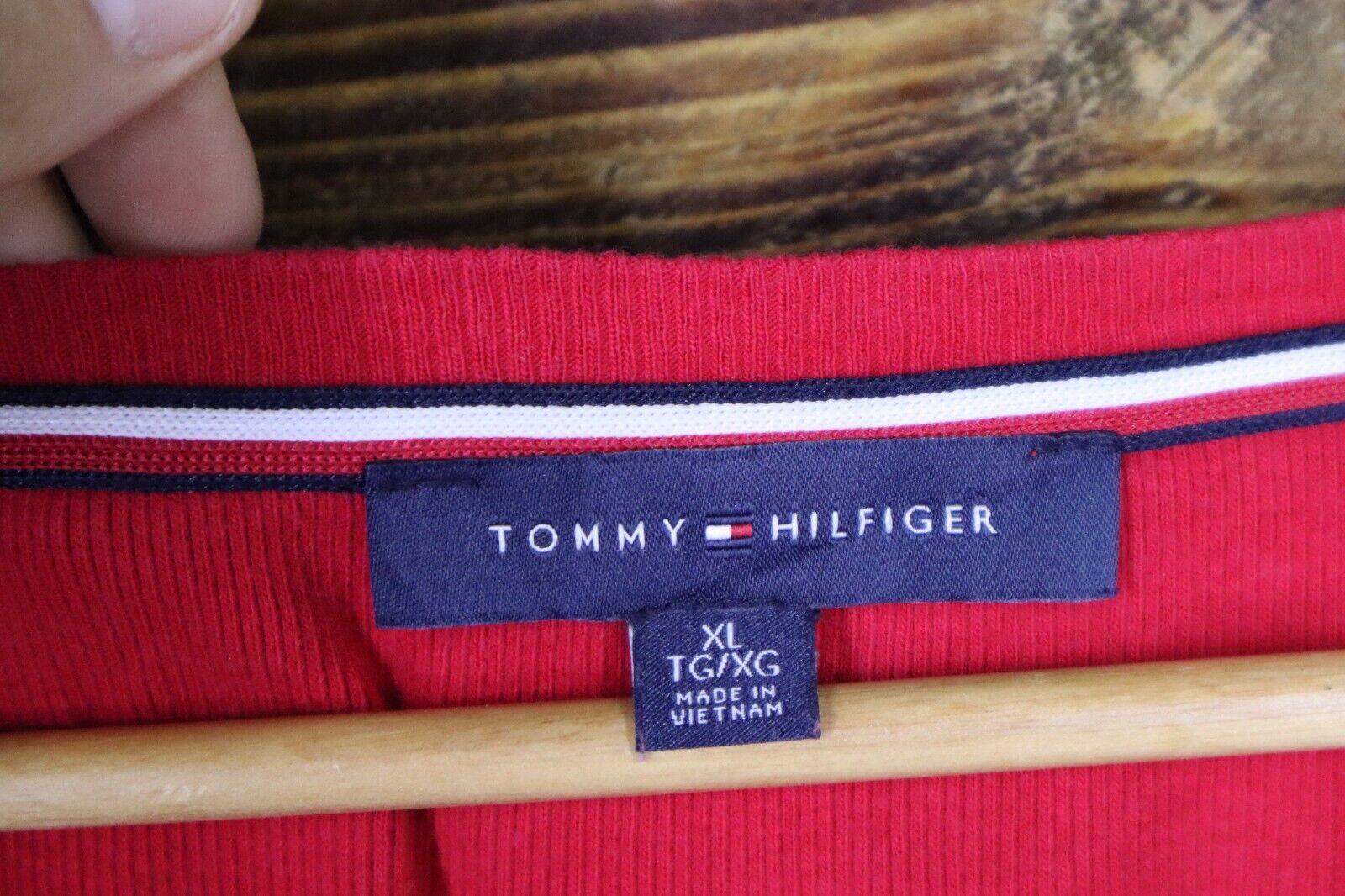 TOMMY HILFIGER T-Shirt Logo maglietta donna con manica 3/4 TG XL SIZE XL