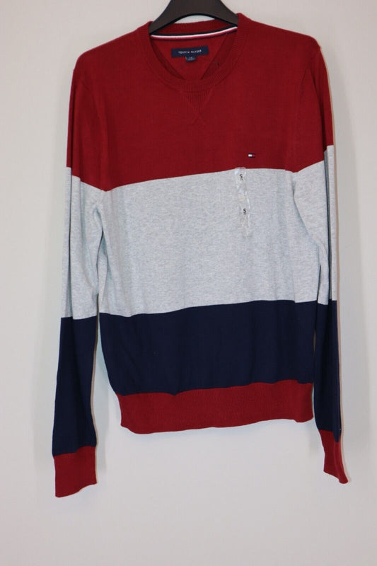 Maglione Tommy Hilfiger Uomo Taglia S Maglioncino Pullover Cotone Logo