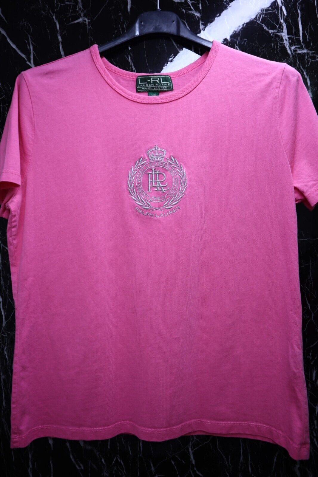 T-Shirt Ralph Lauren Donna Cotone Woman Logo TG. L