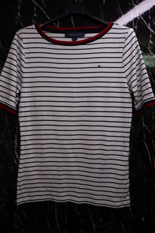 TOMMY HILFIGER T-Shirt Logo maglietta donna WOMAN TG.L con manica corta