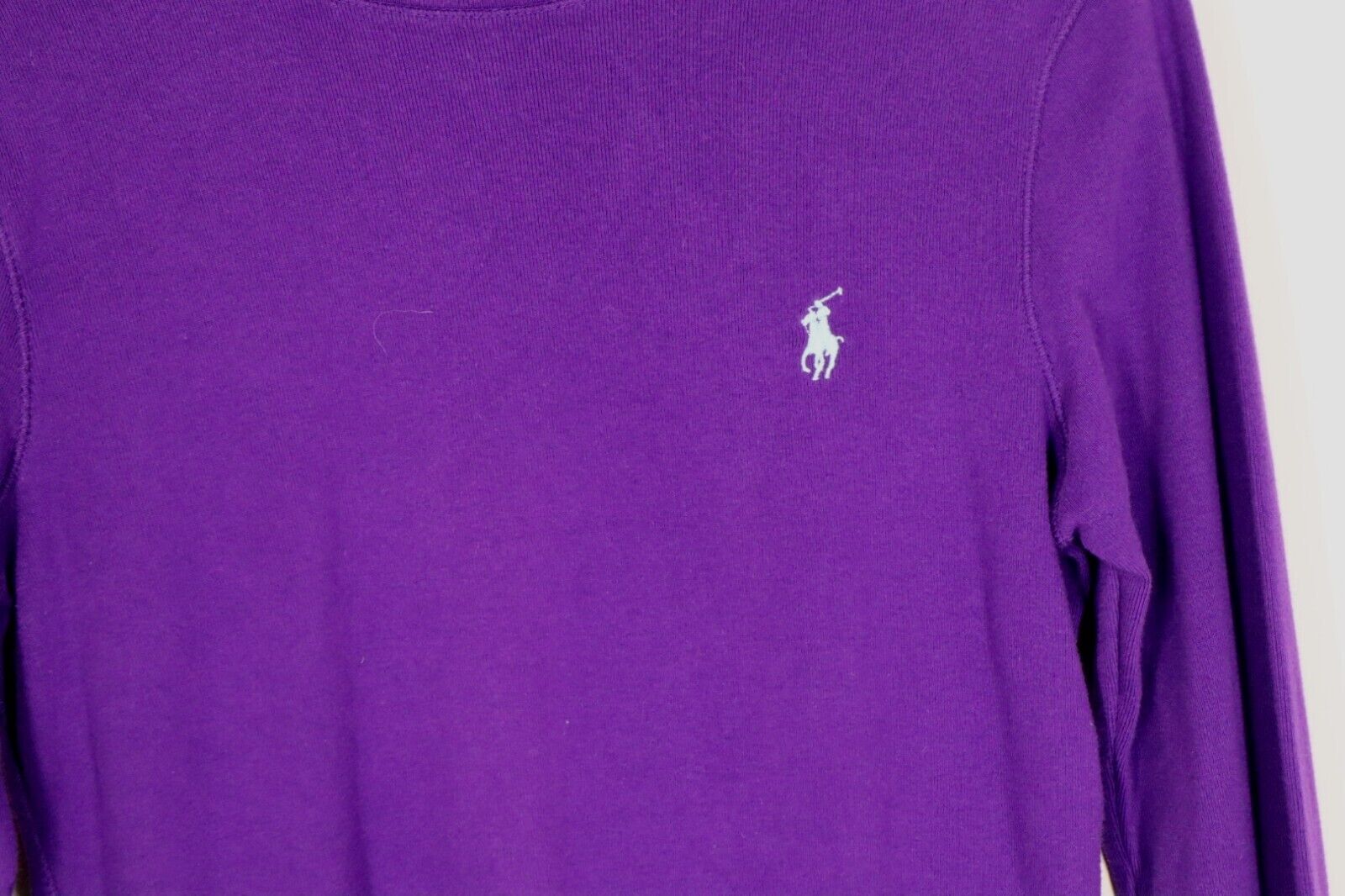 Ralph Lauren Donna - Maglia a Maniche Lunghe Cotone Woman Logo TG. L