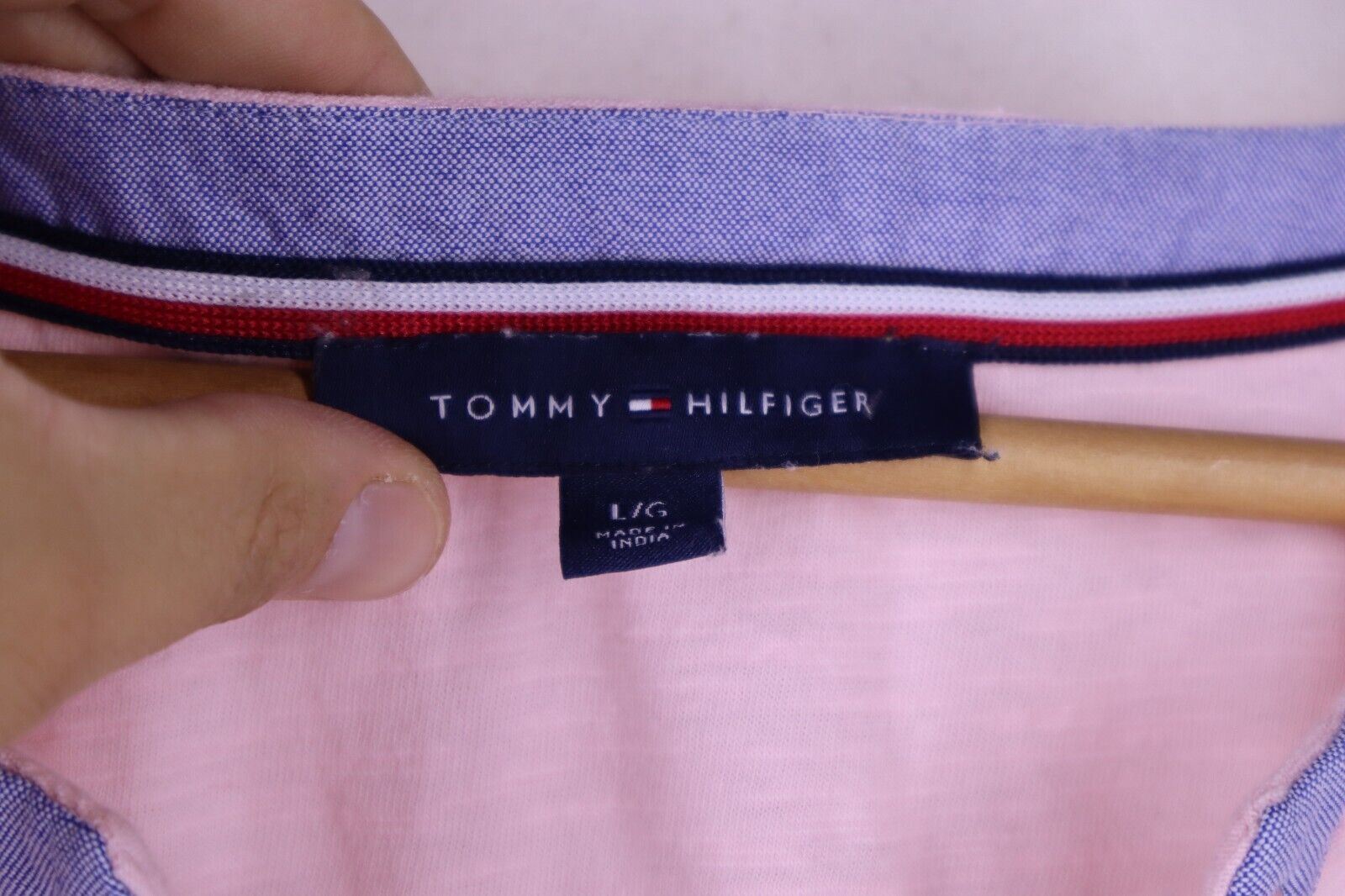 TOMMY HILFIGER T-Shirt Logo maglietta donna WOMAN TG L con manica corta