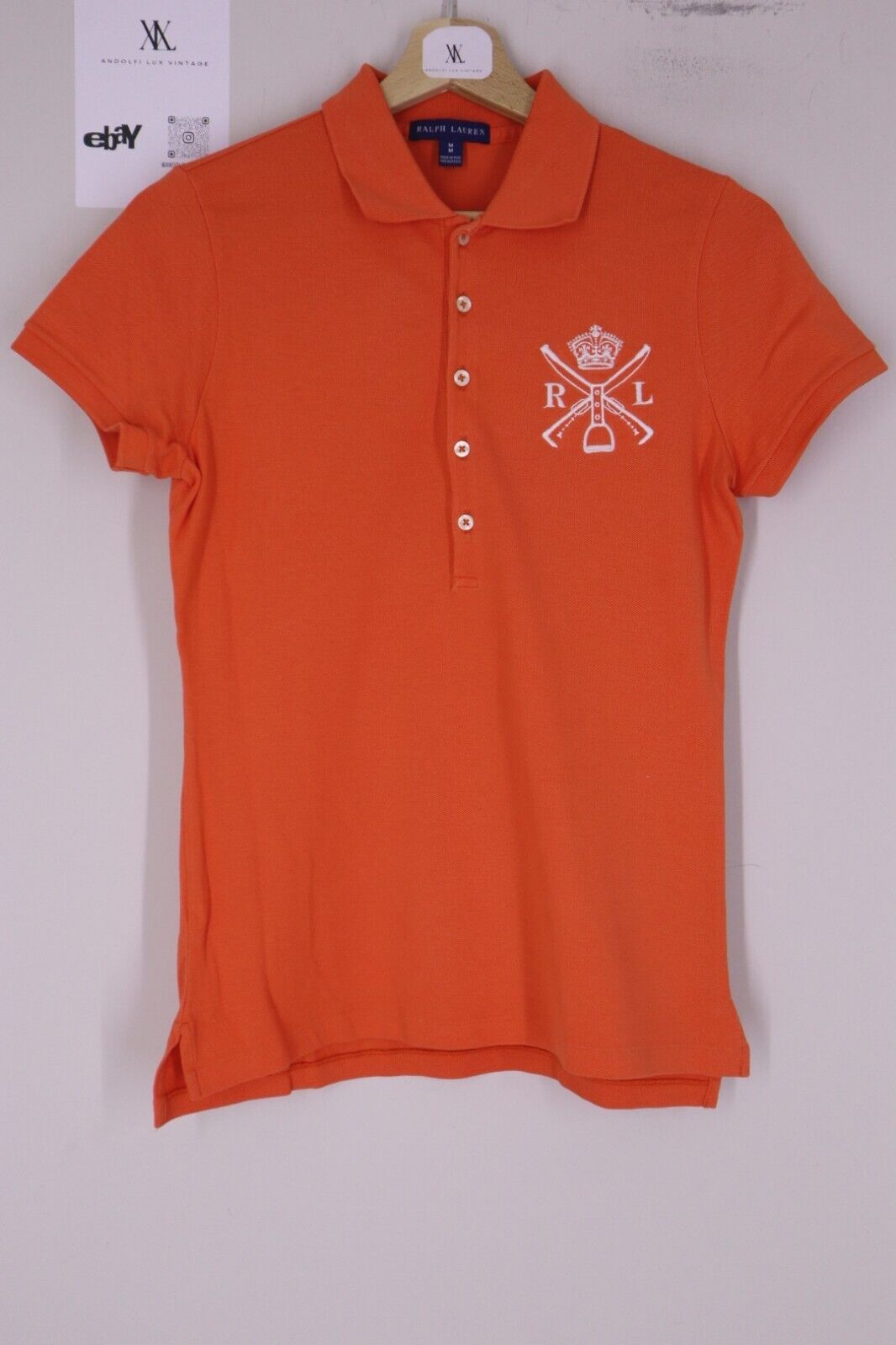 Ralph Lauren - Polo T-Shirt Donna Cotone Woman Logo TG M SIZE M Manica Corta