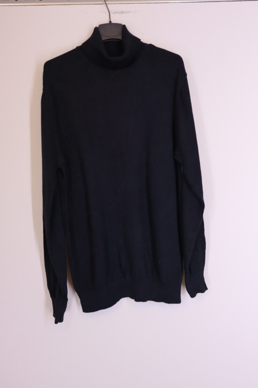 Maglione Ralph Lauren TG L  Uomo Maglioncino Nero Pullover Cotone Logo