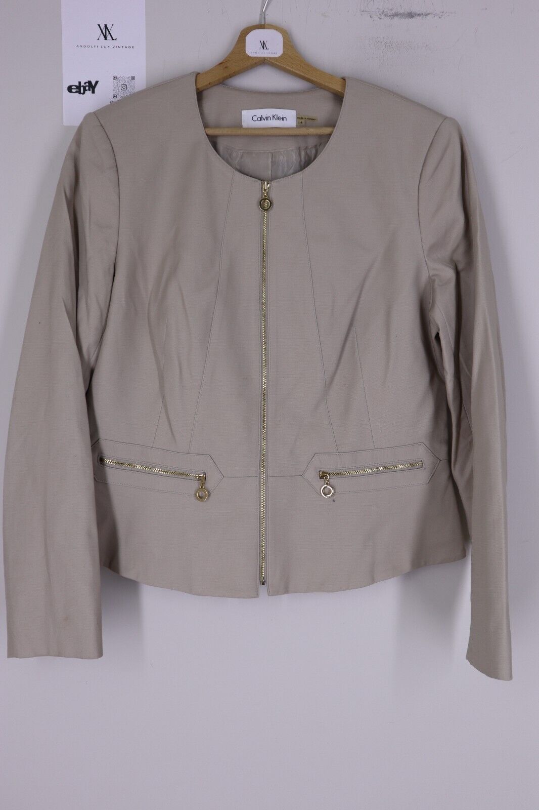 CALVIN KLEIN Giubbotto Giacca Donna Woman Jacket TG L SIZE L