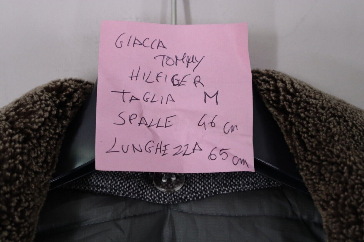 Giubbotto Invernale Tommy Hilfiger Taglia M Uomo Grigio Winter Jacket Man