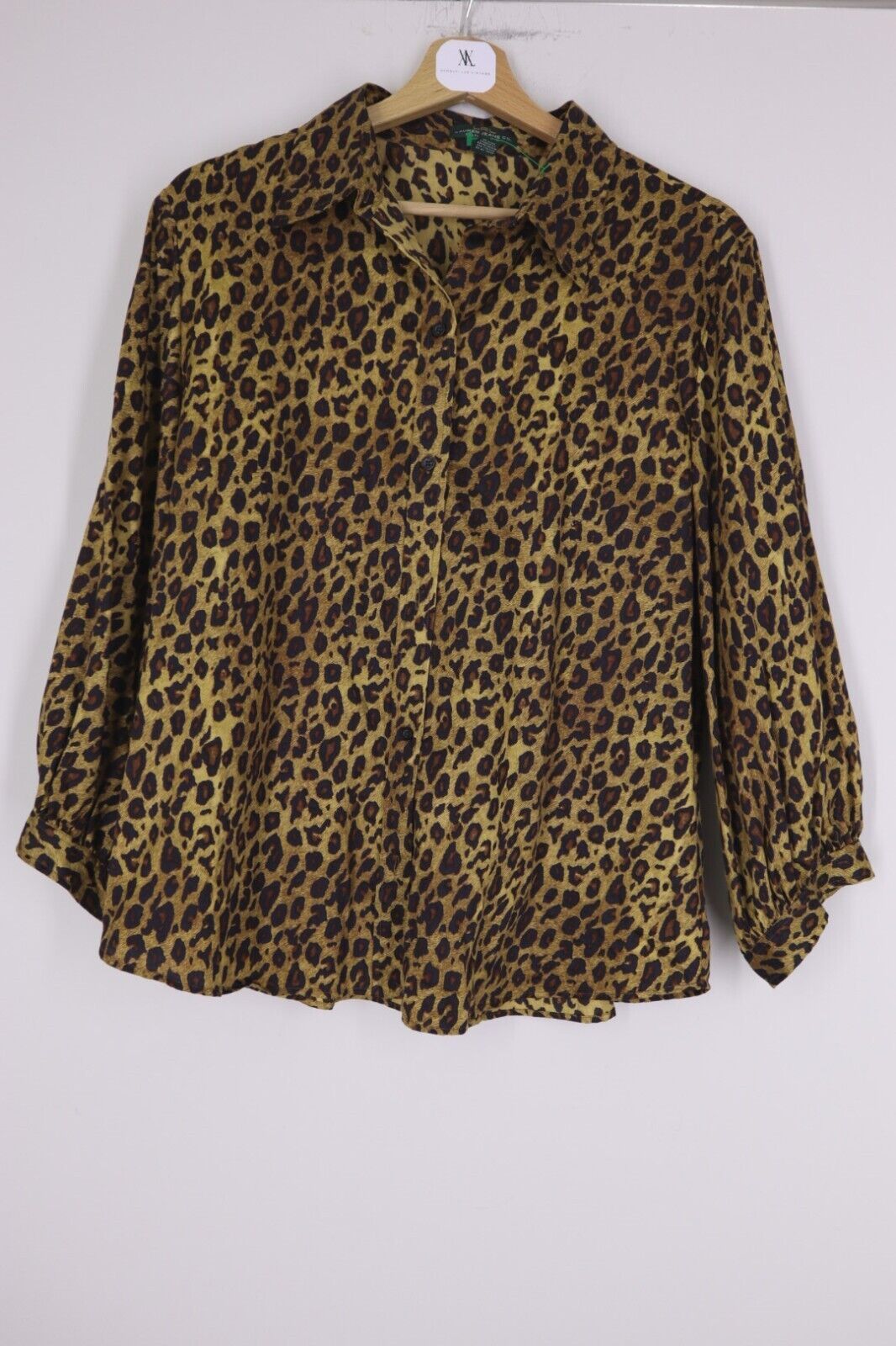 RALPH LAUREN - CAMICIA DONNA TG L SIZE L WOMAN CASUAL LEOPARD SHIRT