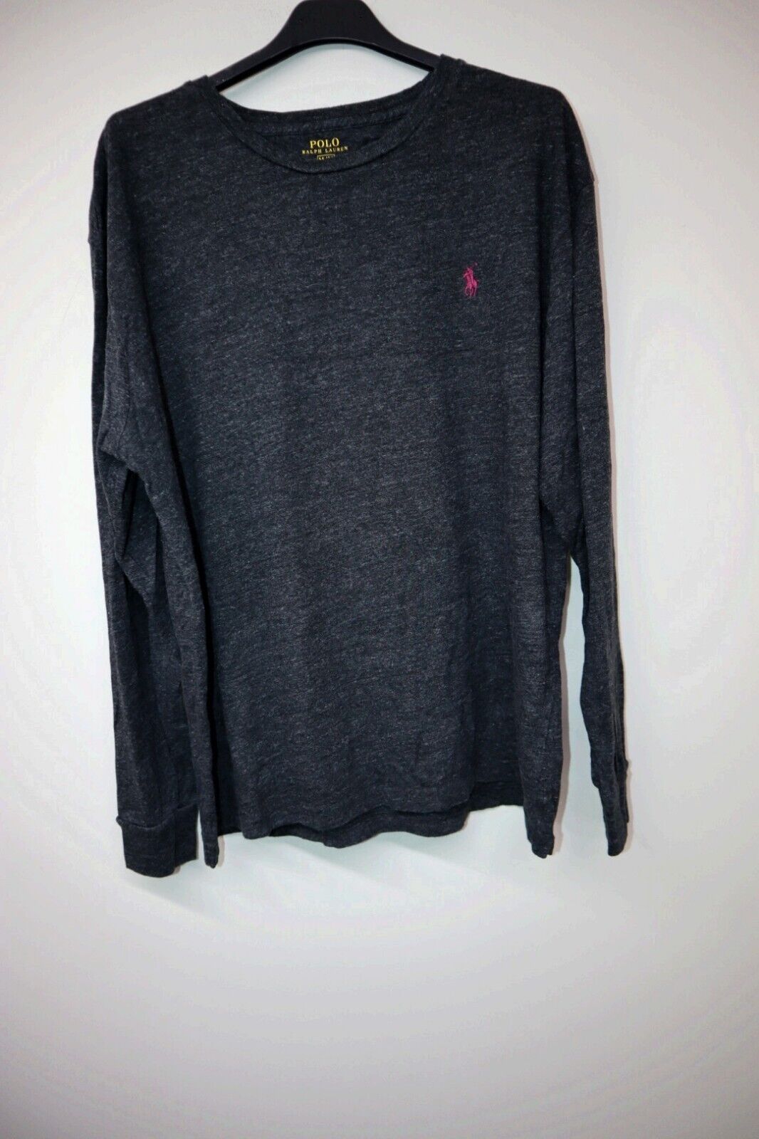 Maglione Ralph Lauren Uomo Taglia M Maglioncino Nero Pullover Cotone Logo