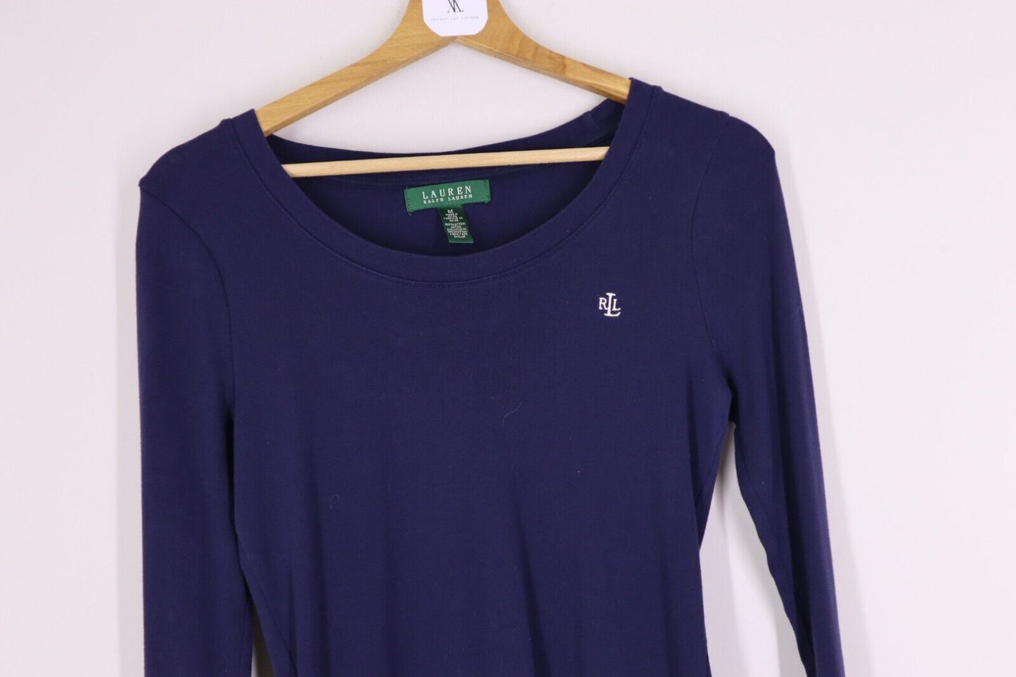 Ralph Lauren Donna - Maglia a Maniche Lunghe Cotone Woman Logo TG M SIZE M