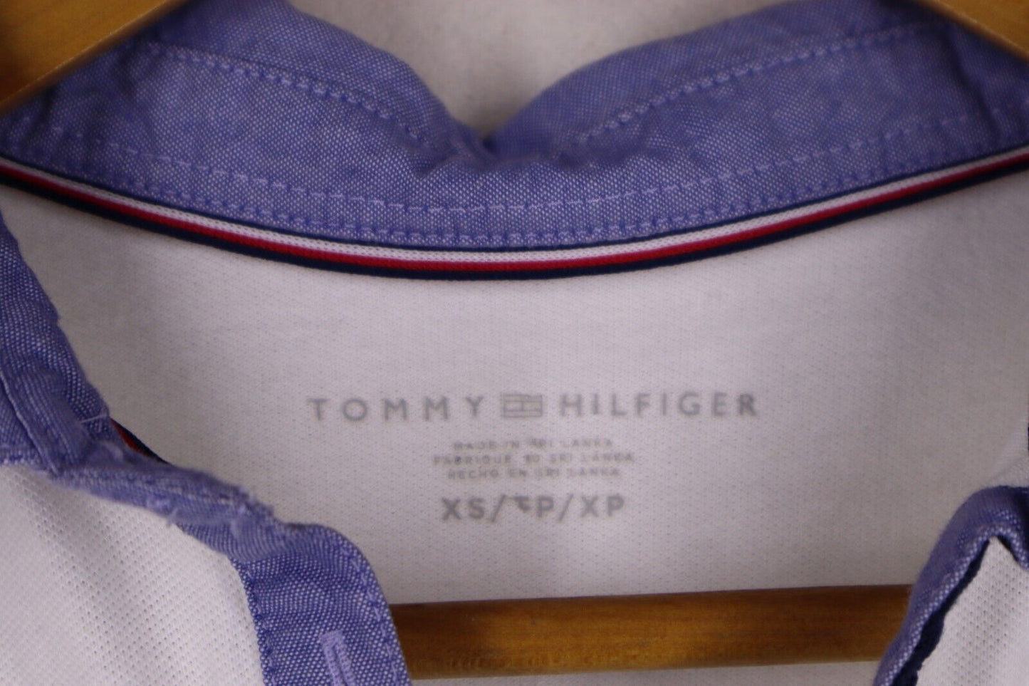 TOMMY HILFIGER POLO T-Shirt Logo maglietta donna WOMAN TG XS con manica corta