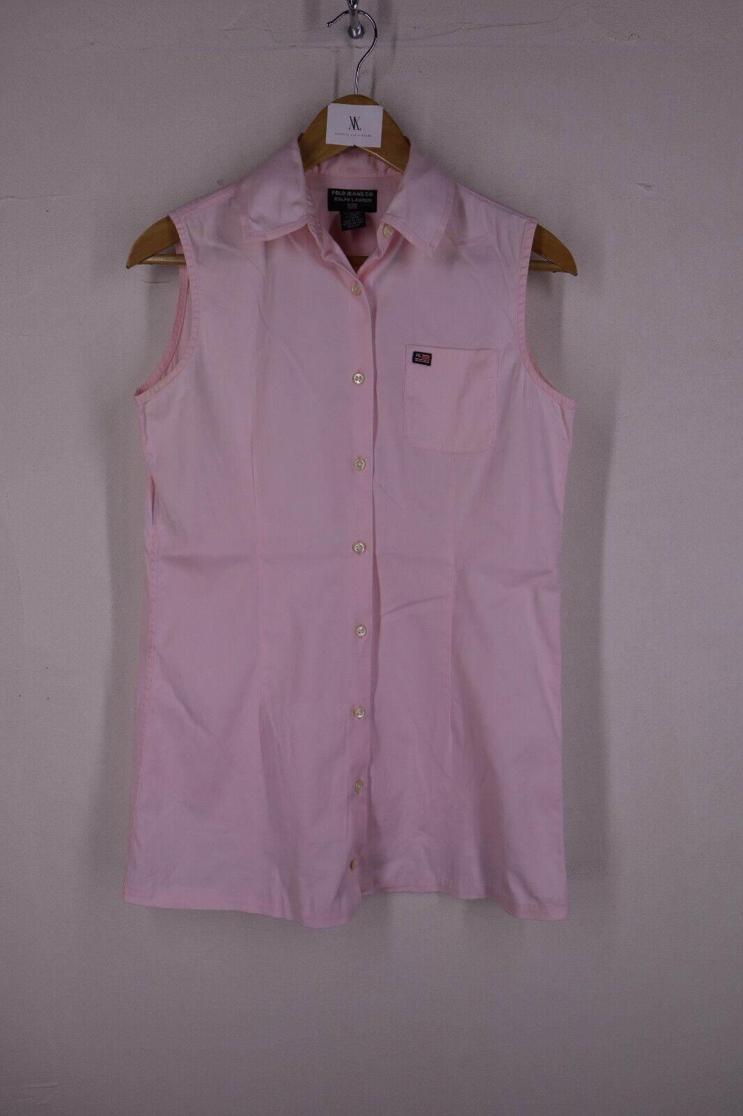 RALPH LAUREN CAMICIA DONNA TG S SIZE S WOMAN CASUAL VINTAGE SHIRT