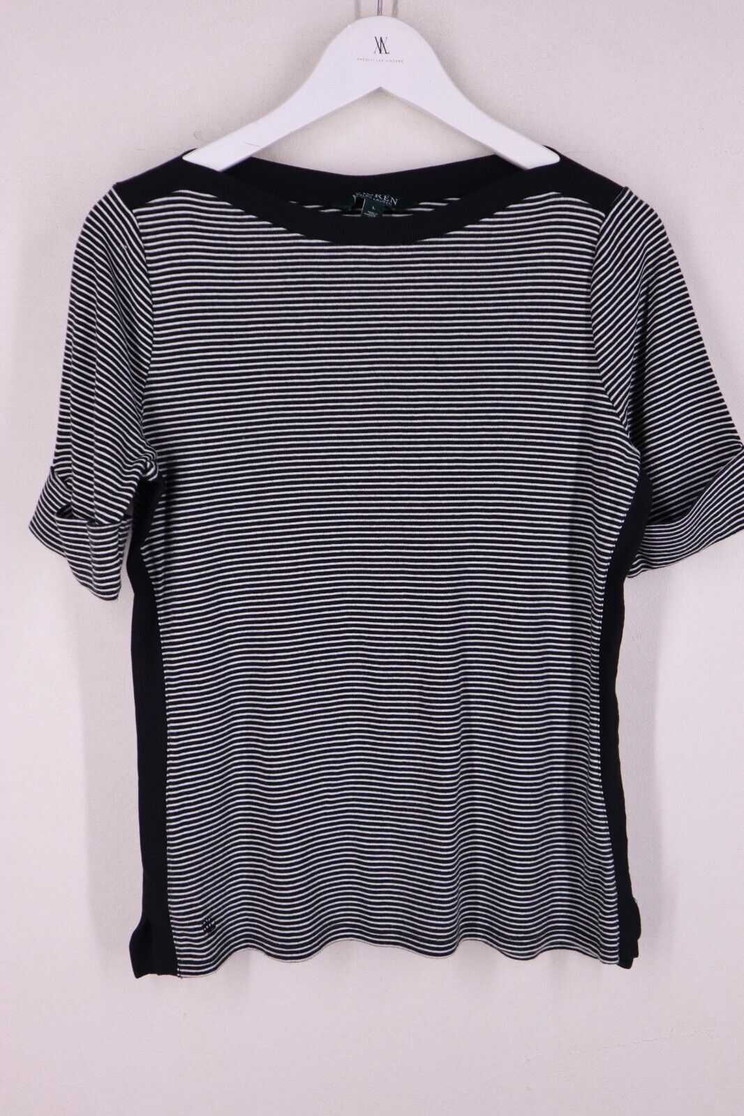 Ralph Lauren Donna - T-Shirt Donna Woman TG L SIZE L Manica 3/4