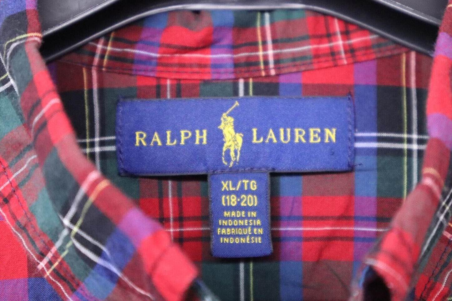 RALPH LAUREN CAMICIA UOMO MAN SHIRT TG.XL AGE 18-20