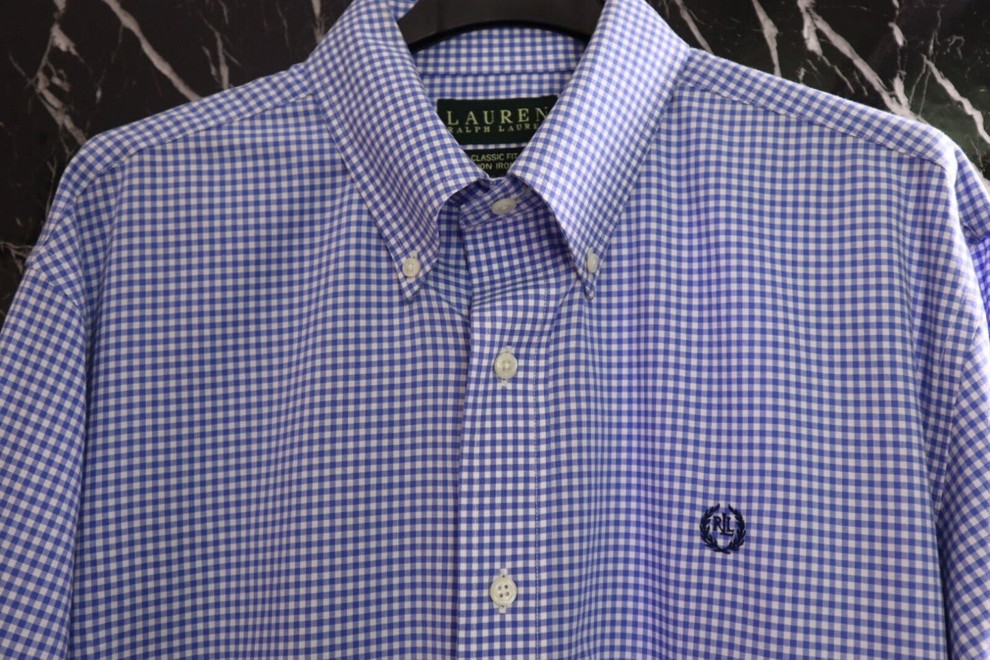 RALPH LAUREN - CAMICIA UOMO SIZE 15,5-1/2 SIZE L MAN CASUAL OXFORD SHIRT