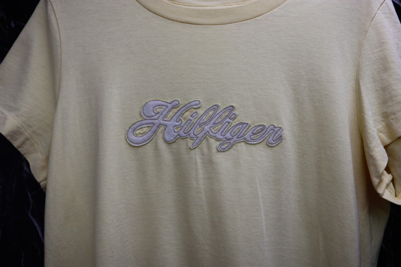 TOMMY HILFIGER T-Shirt Logo maglietta donna WOMAN TG L SIZE L con manica corta