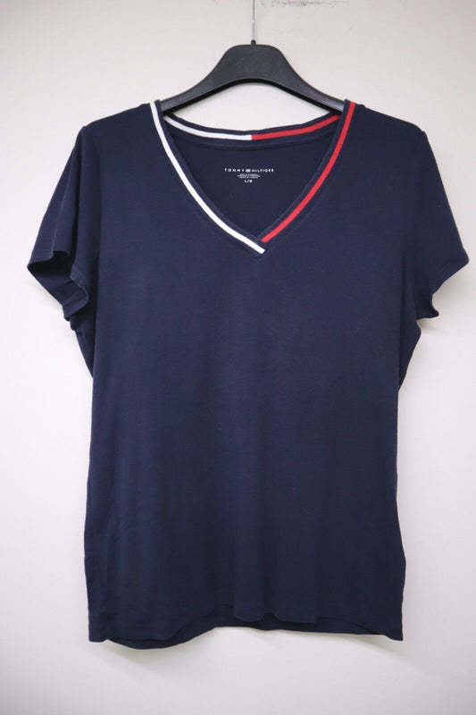 TOMMY HILFIGER T-Shirt Logo maglietta donna WOMAN TG.XL con manica corta