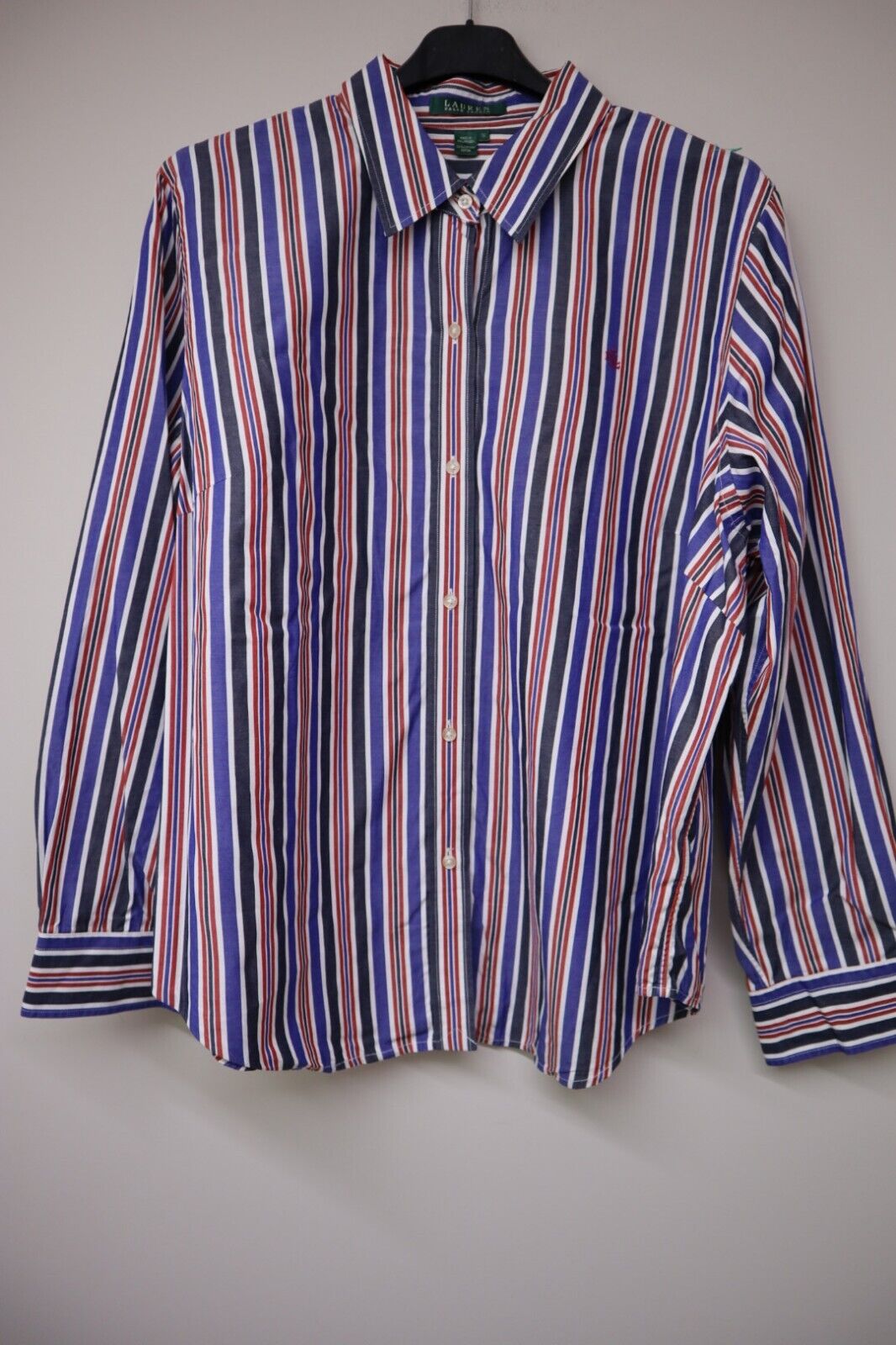 RALPH LAUREN - CAMICIA DONNA WOMAN SHIRT RIGHE OXFORD TG XL SIZE XL