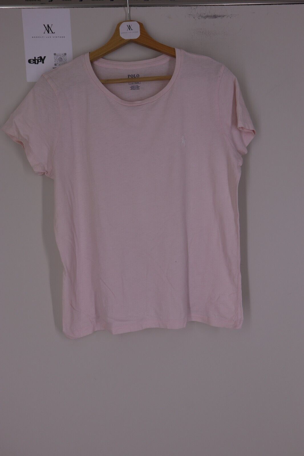 Ralph Lauren - T-Shirt Donna Cotone Woman Logo TG L SIZE L Manica Corta