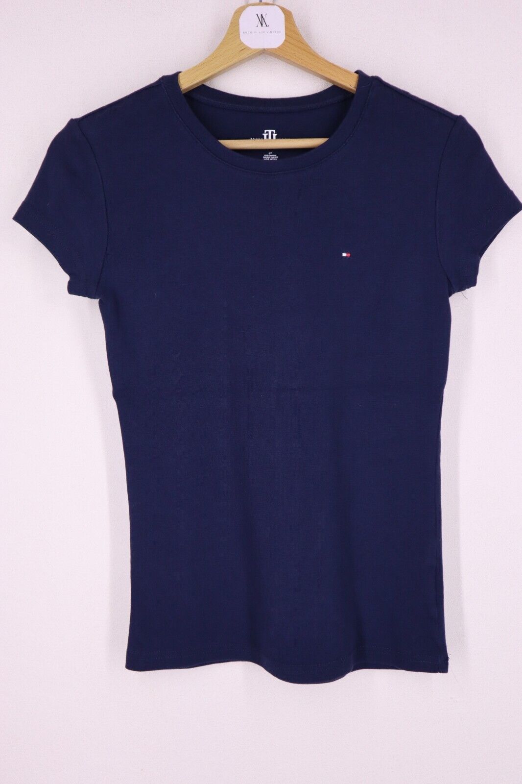 TOMMY HILFIGER T-Shirt Logo maglietta donna WOMAN TG S SIZE S con manica corta