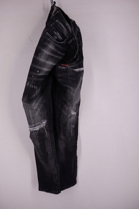 Dsquared 2 Jeans Donna Taglia 38 Scuri Slim Aderenti Doppia Chiusura Made Italy