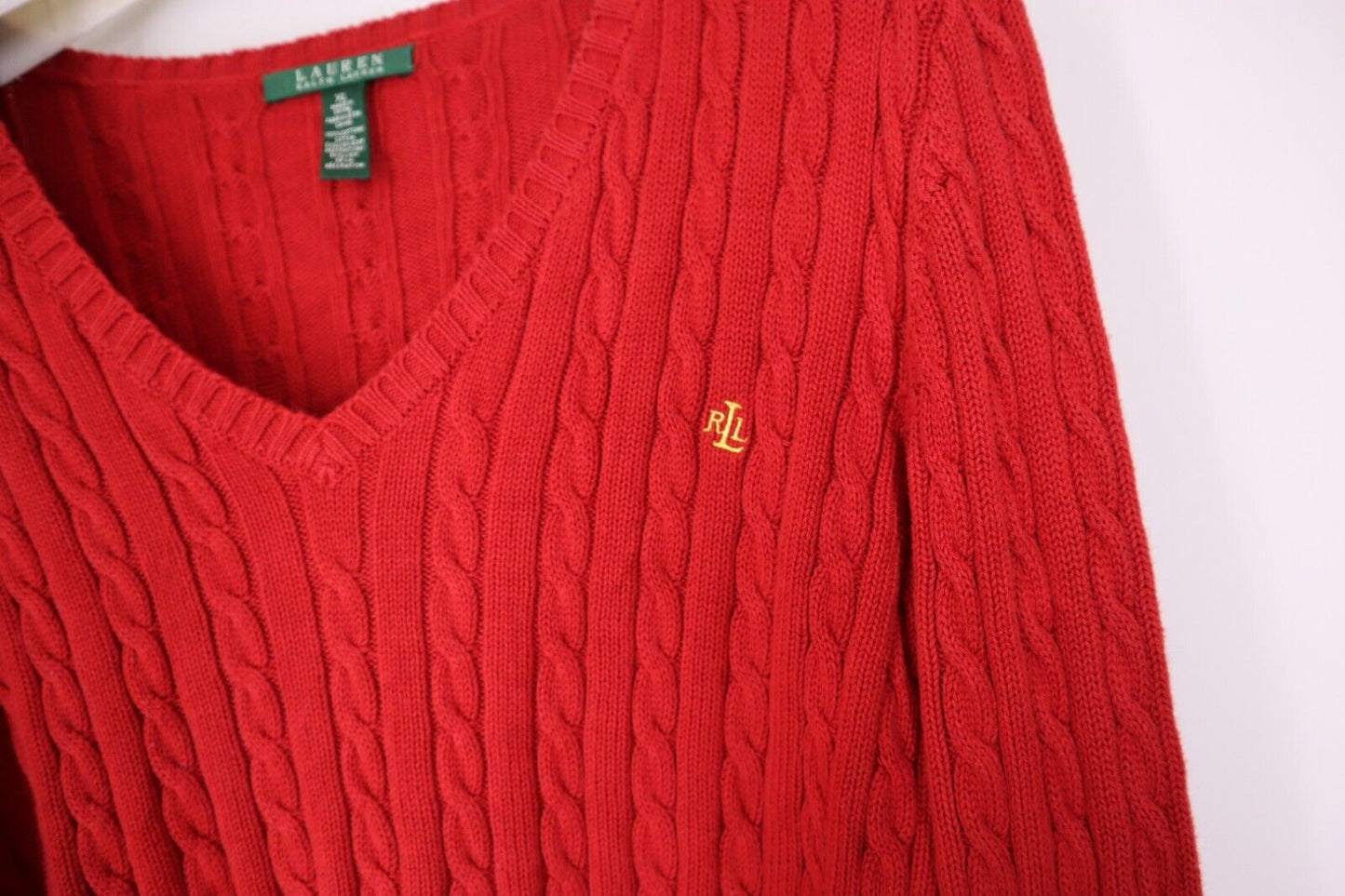 Maglione Ralph Lauren Donna Maglioncino Intrecciato Sweater Woman TG XL SIZE XL