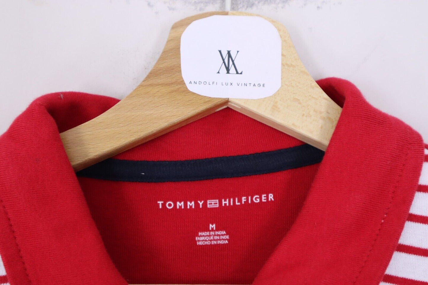 TOMMY HILFIGER POLO T-Shirt Logo maglietta donna WOMAN TG M con manica corta