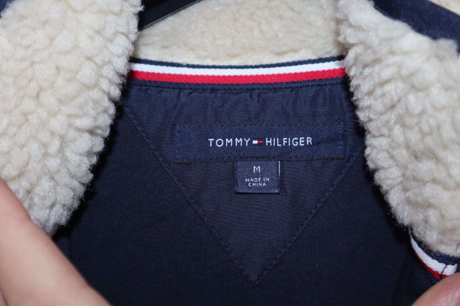 Tommy Hilfiger - Smanicato Gilet Donna Taglia M Size M Sherpa Woman