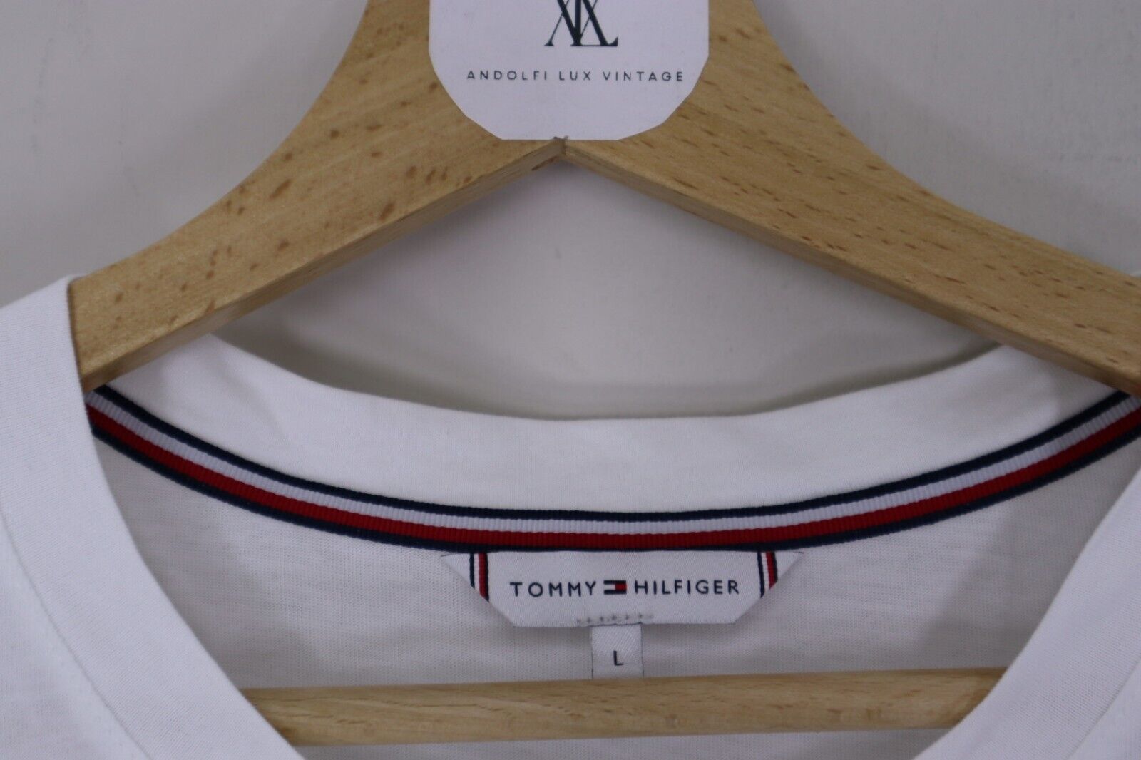 TOMMY HILFIGER T-Shirt Logo maglietta donna con manica corta TG L