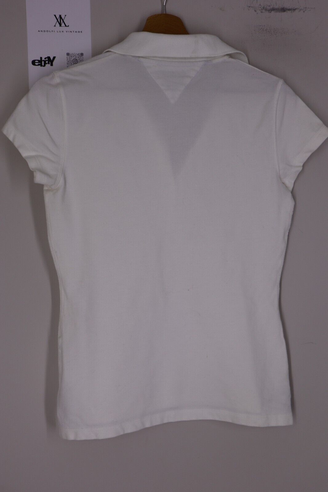 TOMMY HILFIGER T-Shirt Logo maglietta donna con manica corta TG S SIZE S 