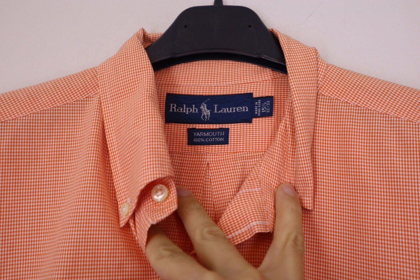 RALPH LAUREN CAMICIA UOMO MAN SHIRT TG.15,5