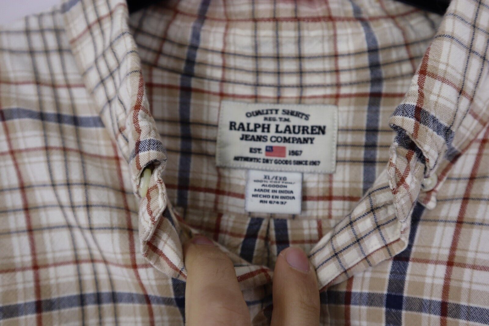 RALPH LAUREN -  CAMICIA UOMO MAN SHIRT TG. XL SIZE XL AMERICAN EDITION