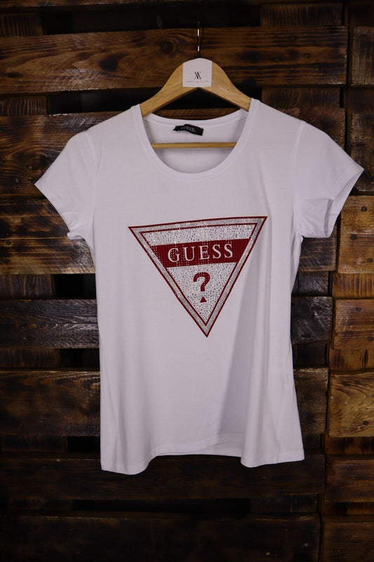 Guess - T-Shirt Donna Cotone Woman Logo TG M SIZE M Manica Corta