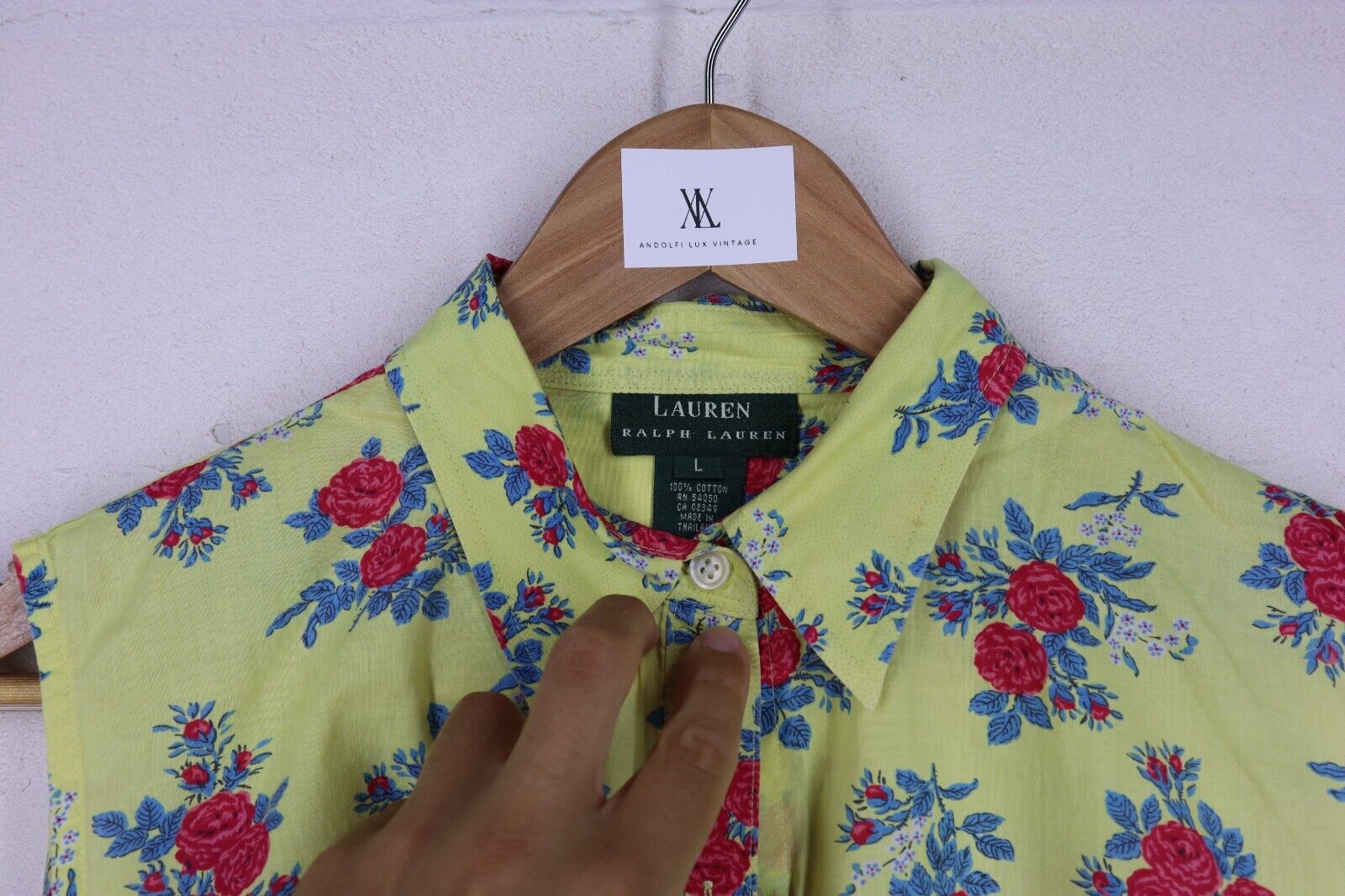 RALPH LAUREN CAMICETTA DONNA TG S SIZE S WOMAN CASUAL VINTAGE SHIRT