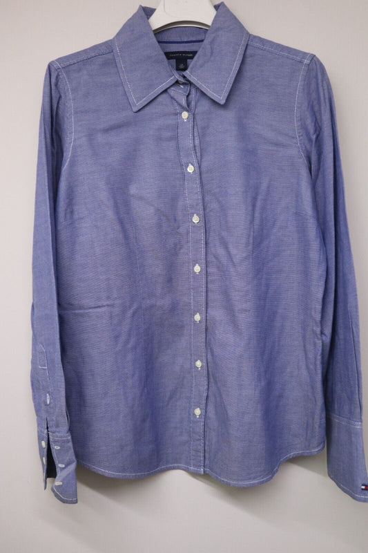 TOMMY HILFIGER - EFFECT JEANS CAMICIA DONNA WOMAN SHIRT TG.S