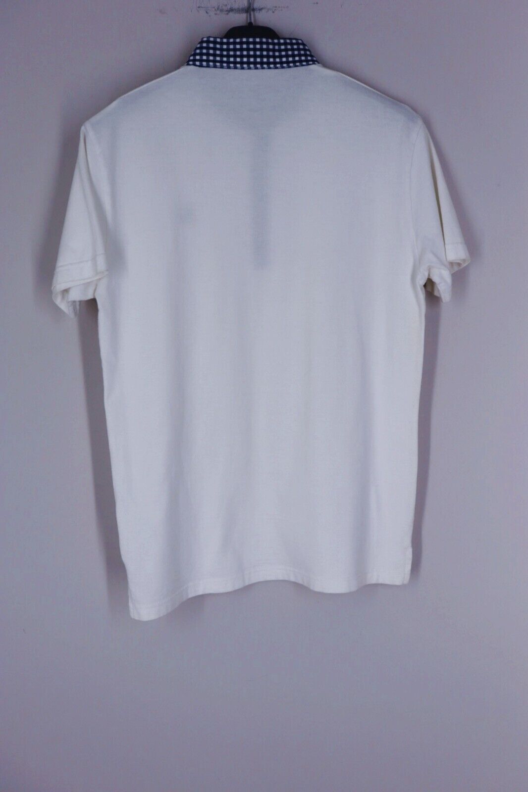 Burberry - Polo Uomo Bianco White Logo Taglia M Size 2 Black Label