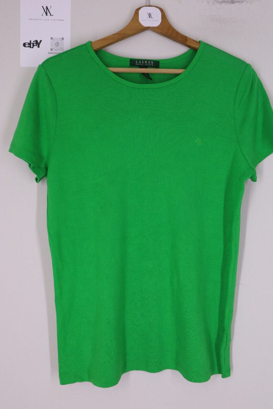 Ralph Lauren - T-Shirt Donna Cotone Woman Logo TG XL SIZE XL Manica Corta