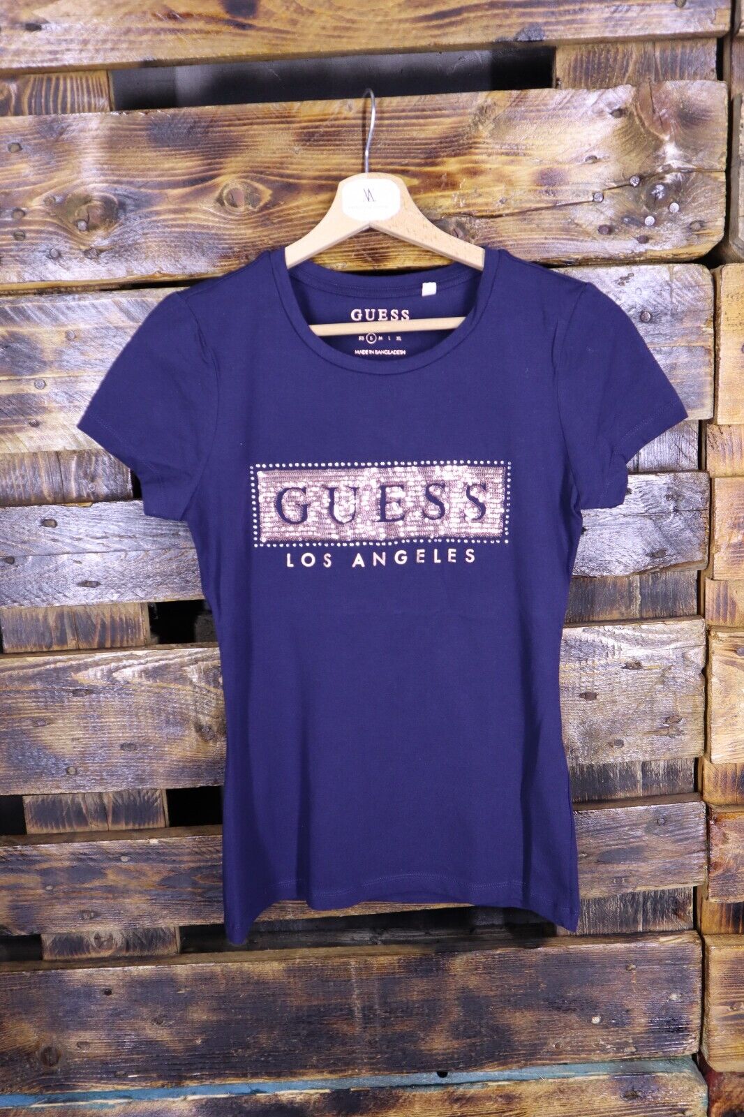 Guess - T-Shirt Donna Cotone Woman Logo TG S SIZE S Manica Corta