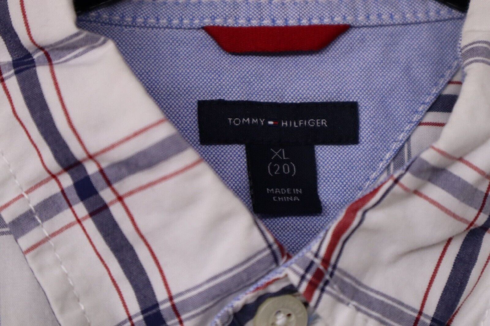 TOMMY HILFIGER CAMICIA UOMO MAN SHIRT TG.XL AGE 18-20