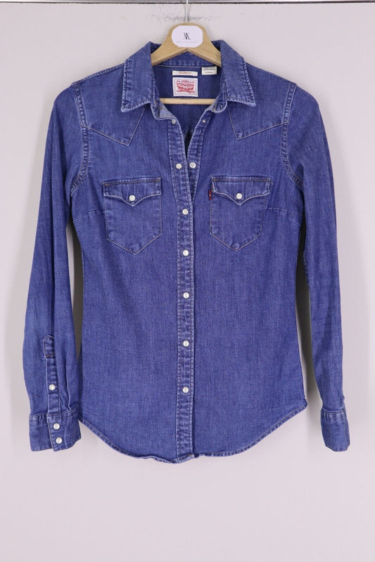 Levis - Camicia DONNA  DENIM Cotone Manica lunga  TG XS SIZE XS