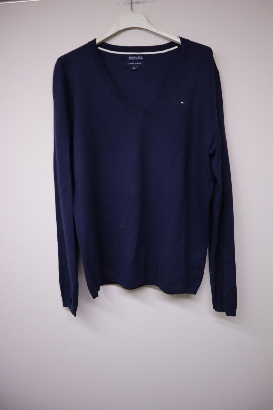 Maglione Tommy Hilfiger Uomo Taglia L Maglioncino Pullover Cotone & Cashmere 