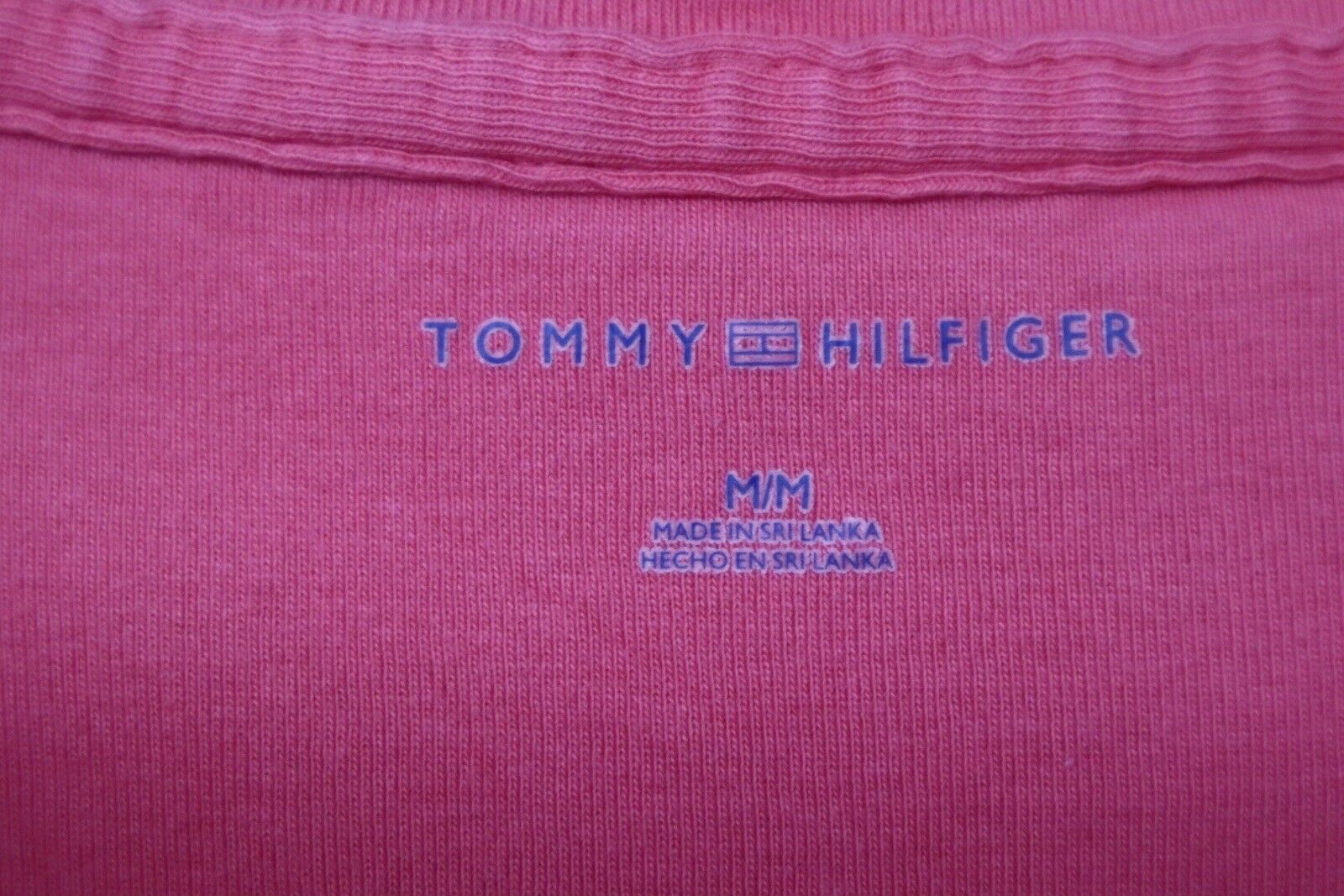 TOMMY HILFIGER T-Shirt Logo maglietta donna TG M SIZE M con manica corta