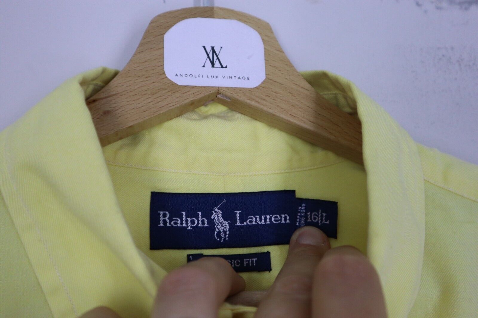 RALPH LAUREN - CAMICIA UOMO MAN SHIRT TG L SIZE L CLASSIC FIT